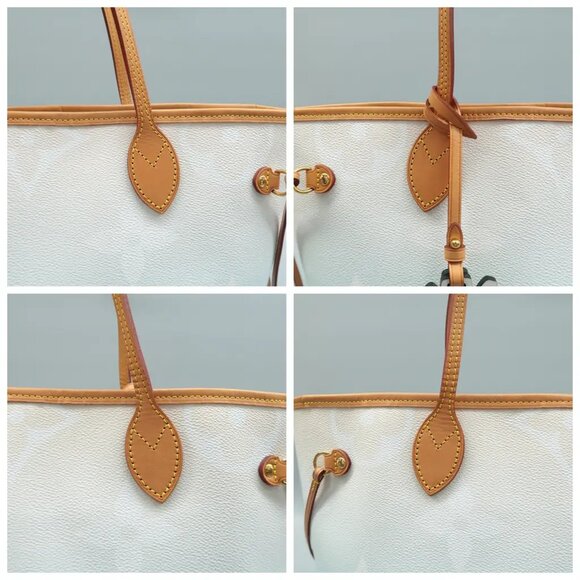 Louis Vuitton Neverfull MM Blue W/P Monogram By The Pool Canvas Shoulder Bag - Picture 8 of 12